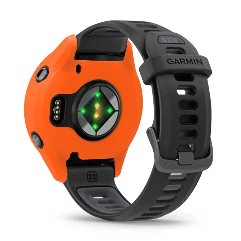 Funda de silicona suave y hueca para el reloj Garmin Forerunner 970 - Naranja