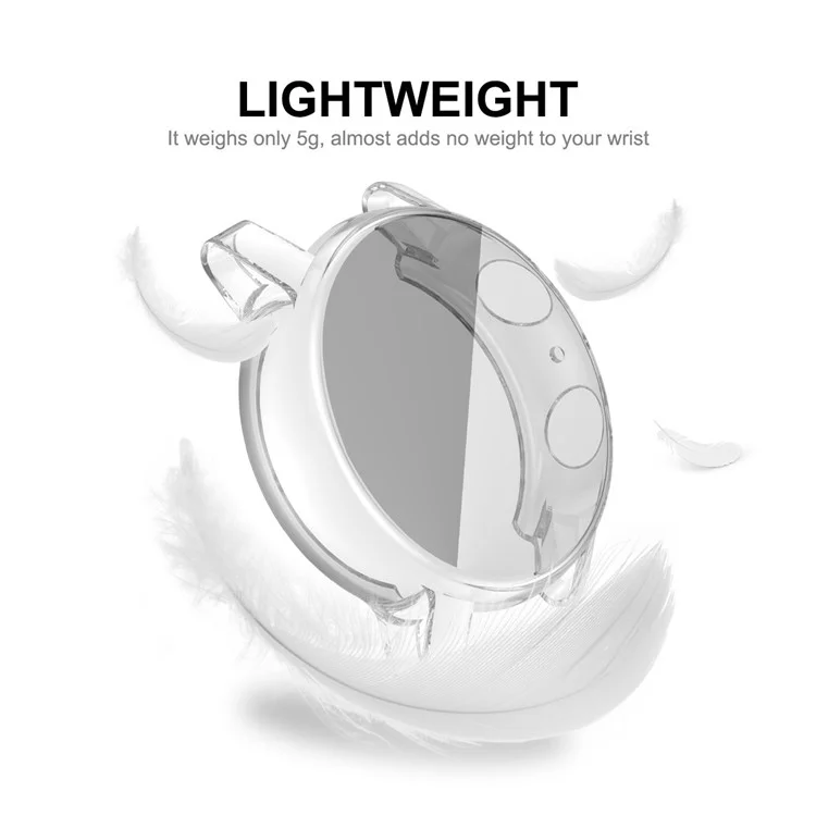 HAT PRINCE Transparent Clear Scratch Resistant TPU Watch Case Cover Shell for Motorola Moto 360 3rd Gen