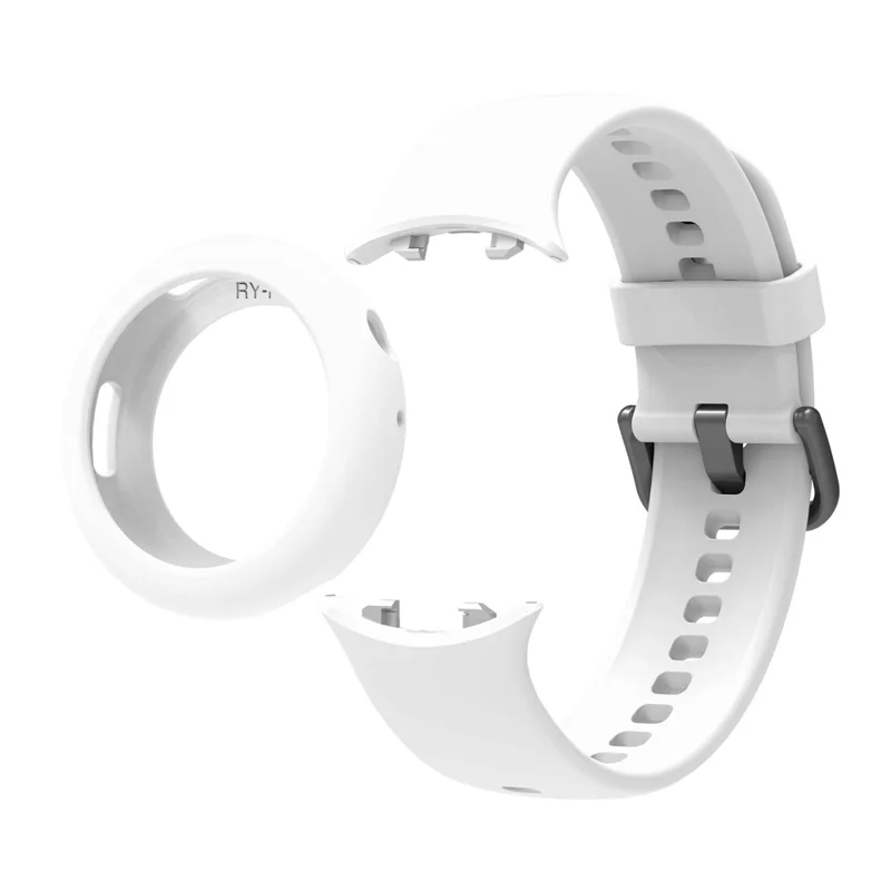 For Honor Watch Fit Vitality Edition Protective Case Shockproof Scratch Resistant Silicone Cover - White