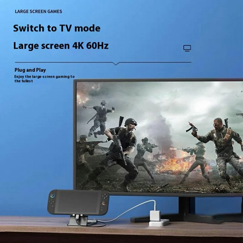 SW02 Pour Nintendo Switch 2 / Convertisseur vidéo HD pour Switch Support de charge Prise en charge de la sortie dynamique 4K 60Hz HDR VRR