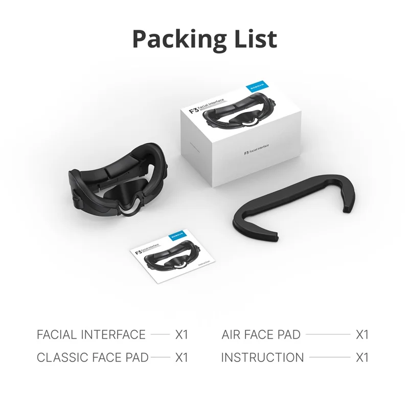 BOBOVR F3 For Meta Quest 3 Replacement Face Mask Cooling Padding VR Headset Face Cushion