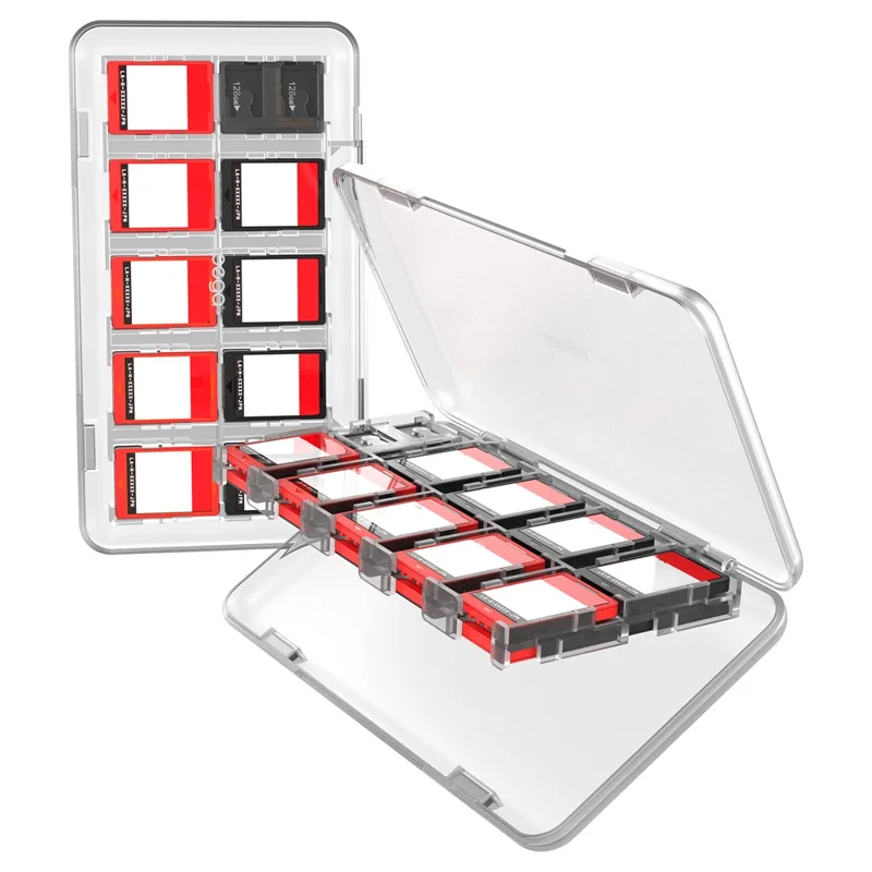 IPEGA PG-SW2096 For Nintendo Switch 2 Game Card Case Storage Box with 20 Game Slots + 2 TF Card Slots