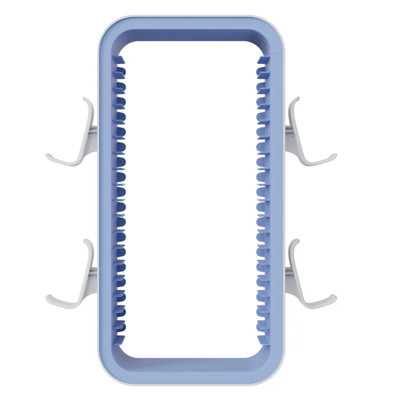 LINYUVO Game Disc Organizer Controller Stand For Nintendo Switch 2  /  Switch  /  Sony PlayStation 5  /  4  /  Xbox Series X  /  S - White  /  Baby Blue