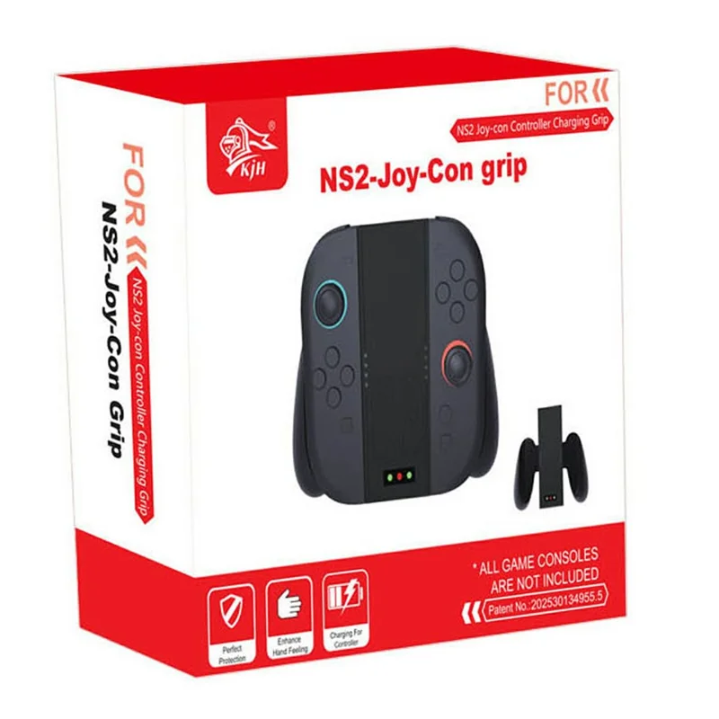 KJH KJH-NS2-031 For Nintendo Switch 2 Left and Right Joy-Con Charging Grip Handheld Controller Charger - White