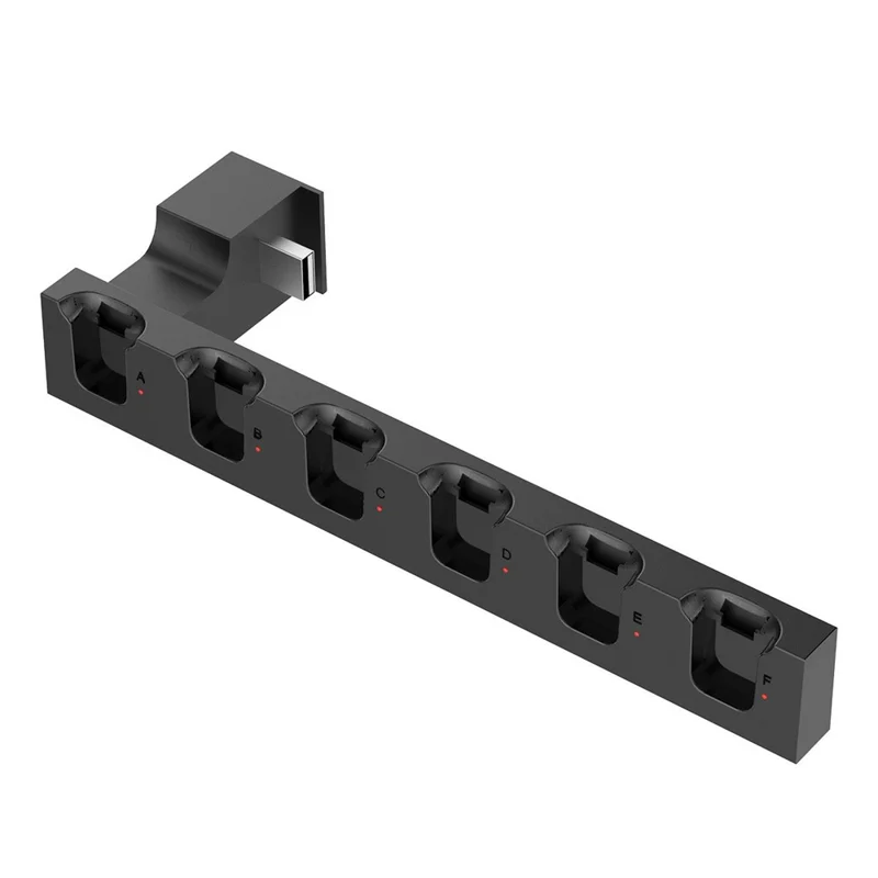 IPEGA PG-SW129 For Nintendo Switch / Switch OLED 6 in 1 Charger Dock Joy-Con Charging Station - Black  /  Red