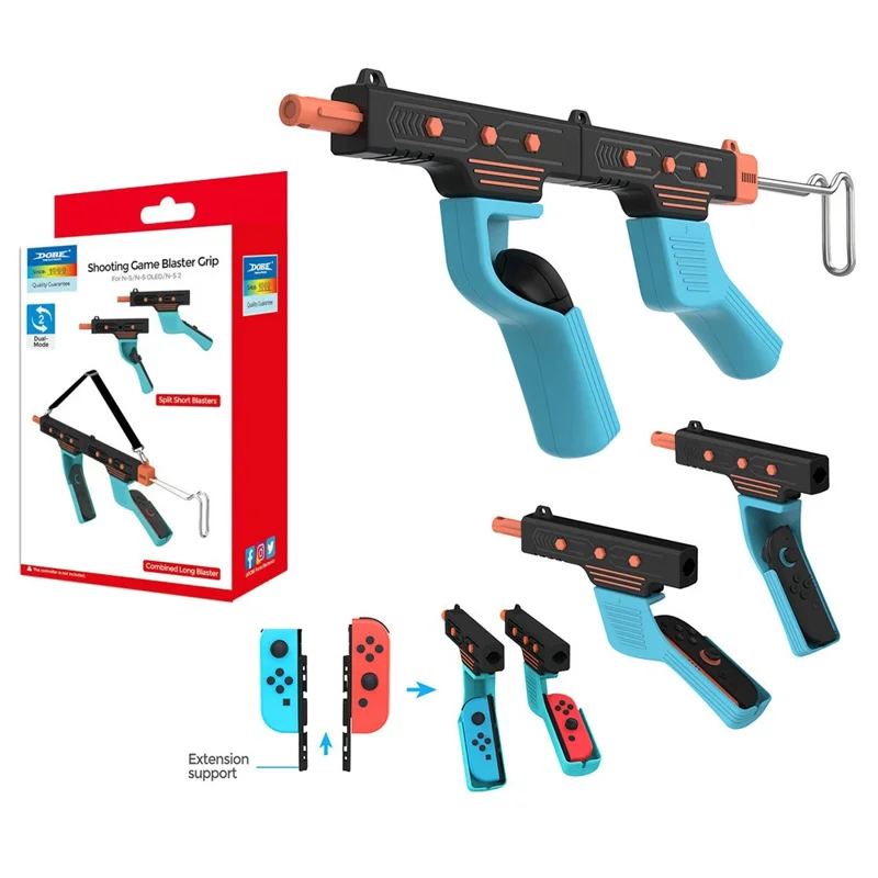 DOBE TNS-5175 Poignée de Contrôleur de Jeu pour Nintendo Switch 2 / Switch / Switch OLED Poignée Gauche Droite Jeu de Tir Blaster Grip