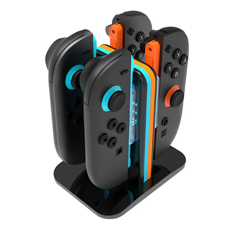 HBP-2857 Para Nintendo Switch 2 Joy-Con 4 en 1 Estación de Carga Controlador Cargador con Indicador LED