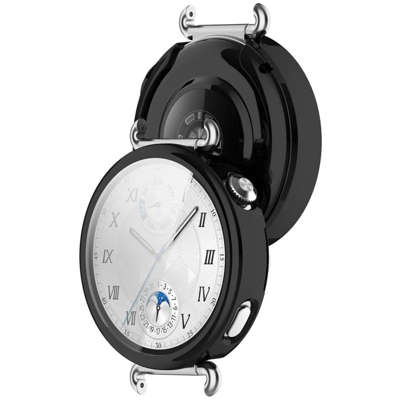 For Huawei Watch GT 6 41mm Watch Case Full Protection Scratch Resistant TPU Cover - Electroplating Black