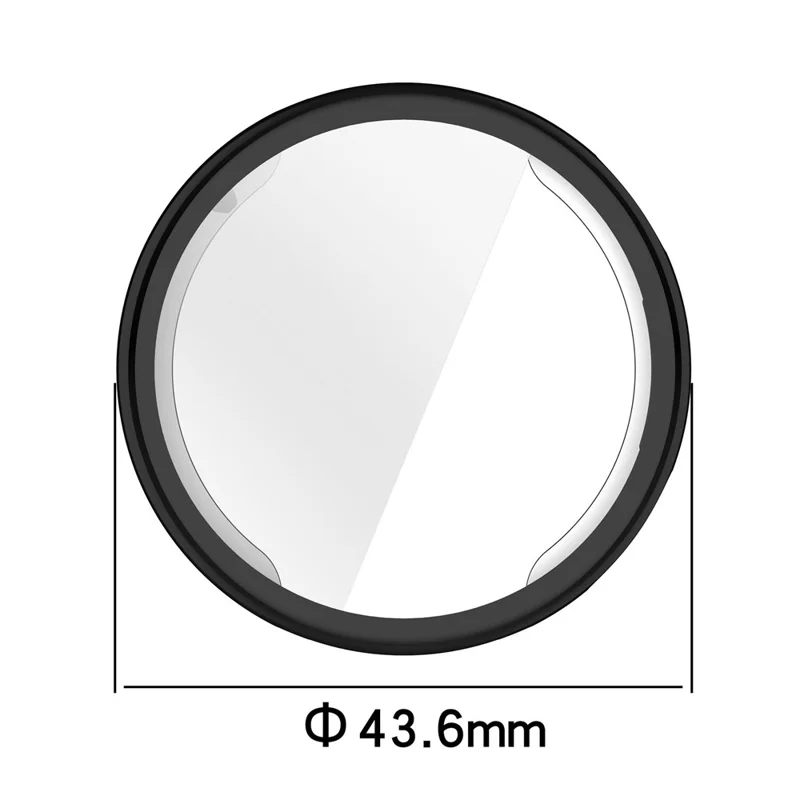 For Huawei Watch GT 6 41mm Watch Case Full Protection Scratch Resistant TPU Cover - Electroplating Black