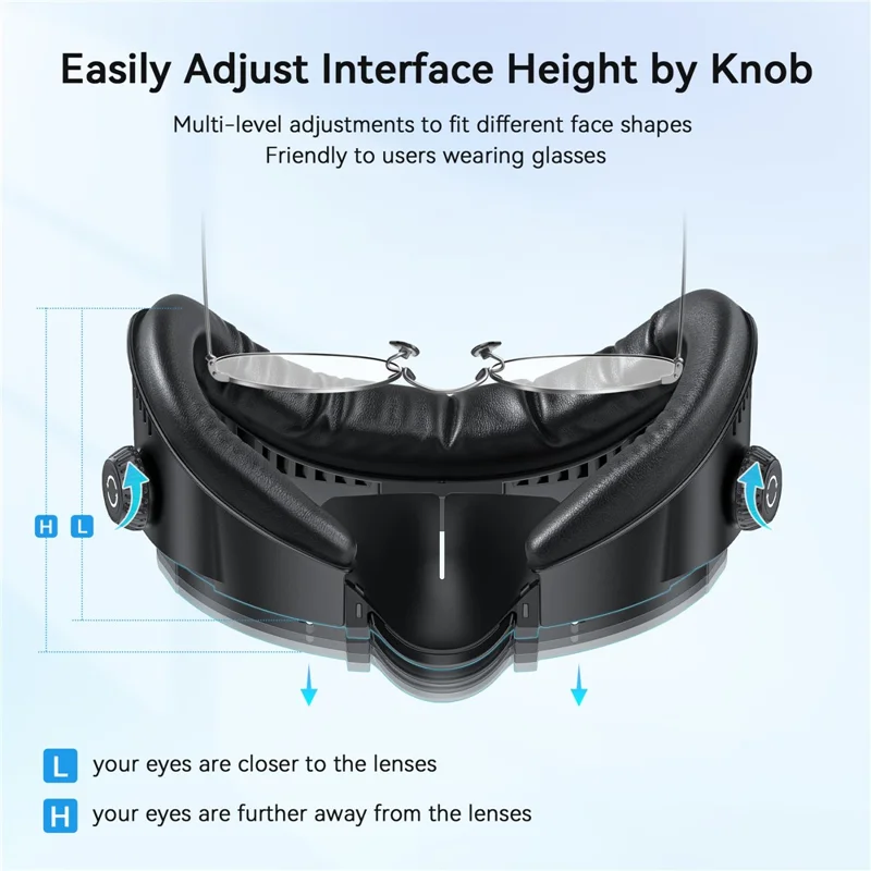 AMVR FC4 For Meta Quest 3 Face Cover Pad Facial Interface with Adjustable Knob