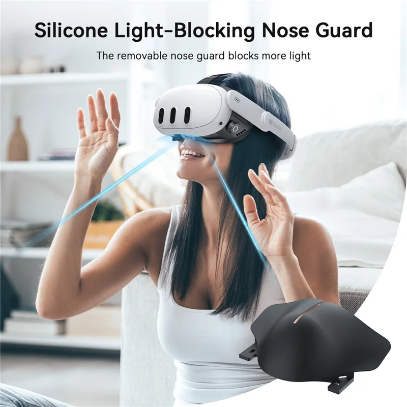 AMVR FC4 For Meta Quest 3 Face Cover Pad Facial Interface with Adjustable Knob