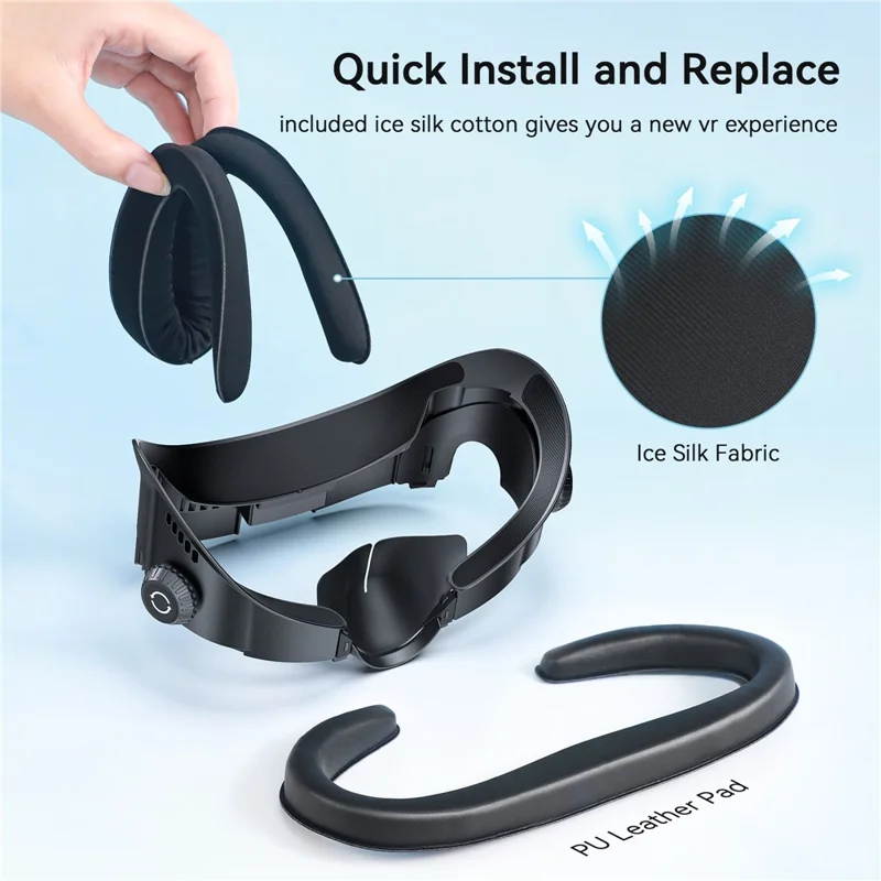 AMVR FC4 For Meta Quest 3 Face Cover Pad Facial Interface with Adjustable Knob