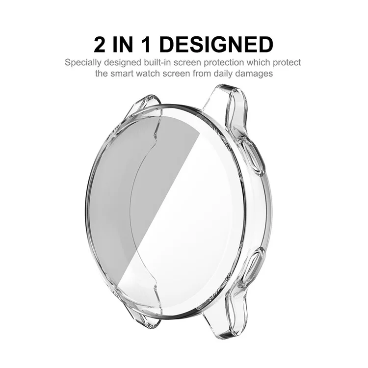 HAT PRINCE Transparent TPU Capa Protetora Envolv ente para o Relógio Inteligente para Garmin Venu 2S 40mm / Vivoactive 4S 40mm