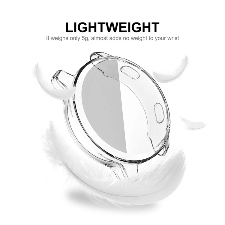 HAT PRINCE Transparent TPU Capa Protetora Envolv ente para o Relógio Inteligente para Garmin Venu 2S 40mm / Vivoactive 4S 40mm