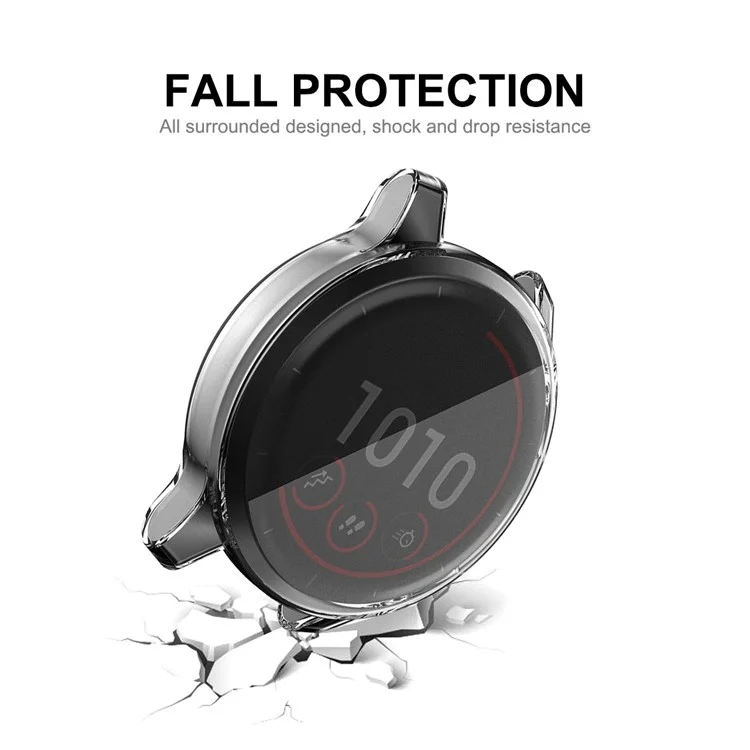 HAT PRINCE Transparent TPU Capa Protetora Envolv ente para o Relógio Inteligente para Garmin Venu 2S 40mm / Vivoactive 4S 40mm