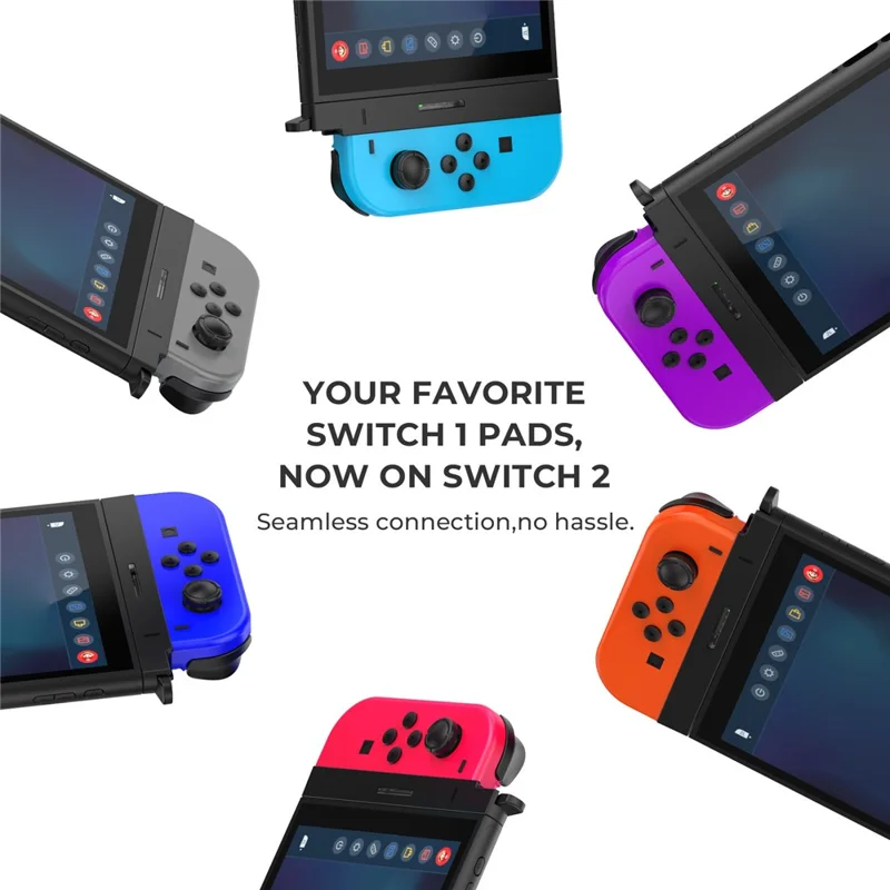 JYS-NS2327 Magnetic Joy-Con Adapter for Nintendo Switch 1 Joy-Con Controllers to Switch 2 Game Console