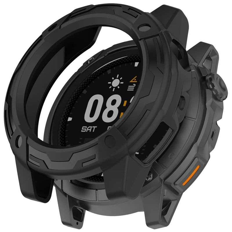 For Coros Nomad Watch Case Cover Hollow Shockproof TPU Bumper Frame Protector - Black