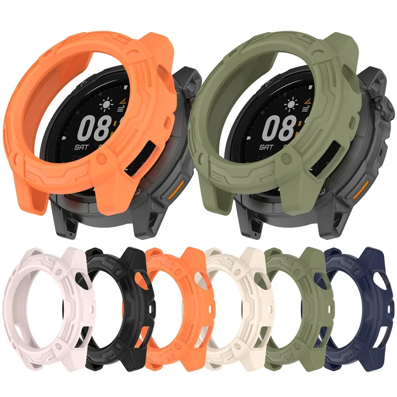 For Coros Nomad Watch Case Cover Hollow Shockproof TPU Bumper Frame Protector - Black