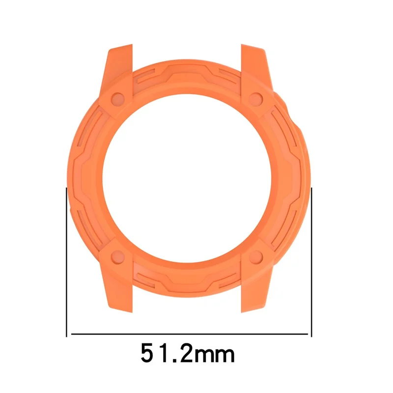 For Coros Nomad Watch Case Cover Hollow Shockproof TPU Bumper Frame Protector - Black