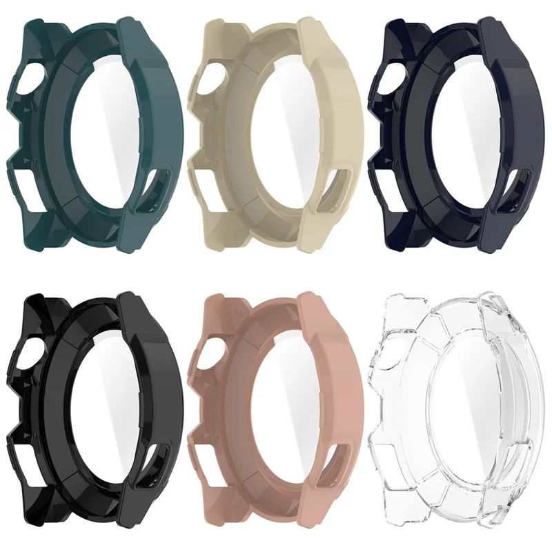 For Coros Nomad Hard PC Watch Protective Case with Tempered Glass Film - Transparent