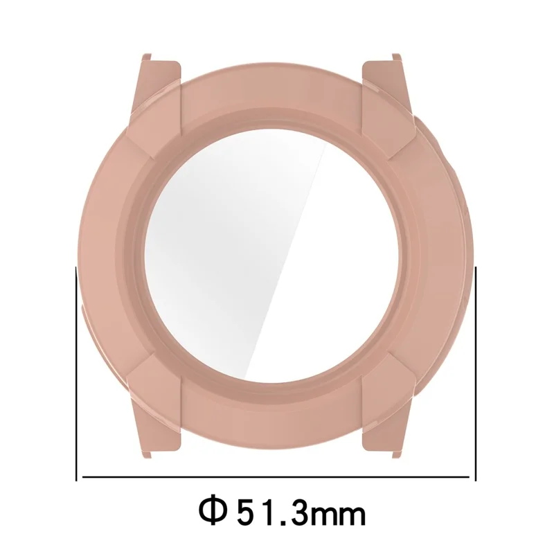 For Coros Nomad Hard PC Watch Protective Case with Tempered Glass Film - Transparent