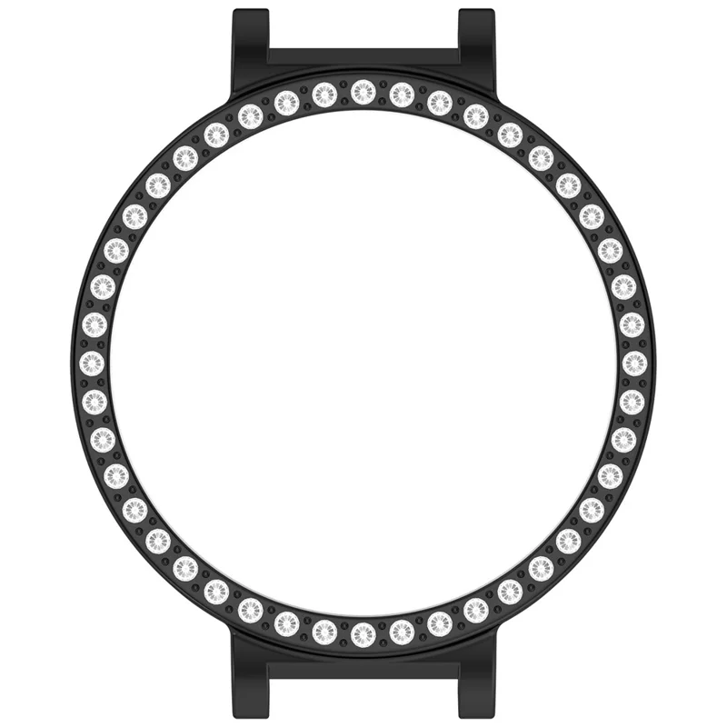 For Honor Choice SAGA Smart Watch 2 PC Case Rhinestone Decor Smartwatch Protective Cover - Black