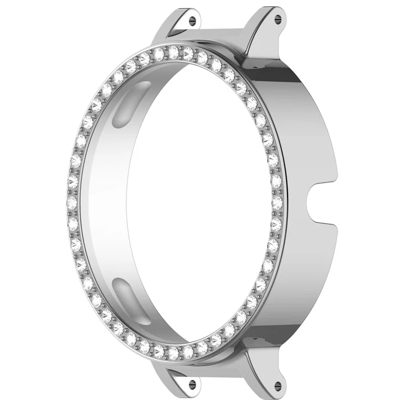 For Honor Choice SAGA Smart Watch 2 PC Case Rhinestone Decor Smartwatch Protective Cover - Silver