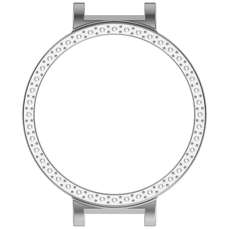 For Honor Choice SAGA Smart Watch 2 PC Case Rhinestone Decor Smartwatch Protective Cover - Silver