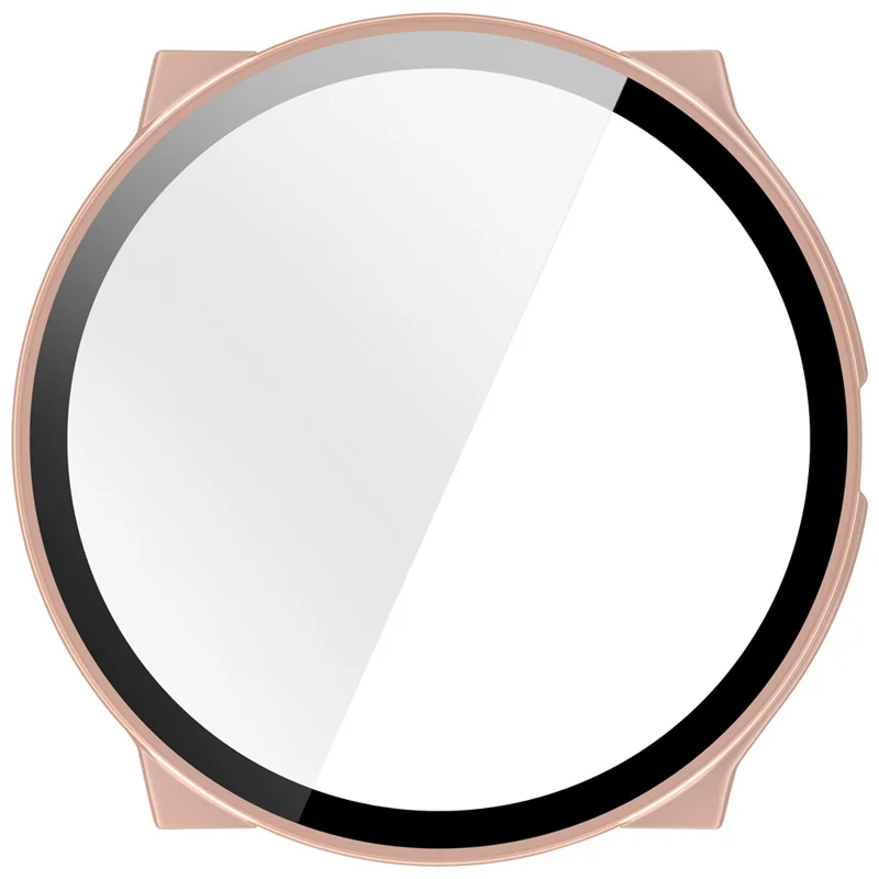 For Suunto Race 2 Hard PC Watch Case with Tempered Glass Screen Film - Pink