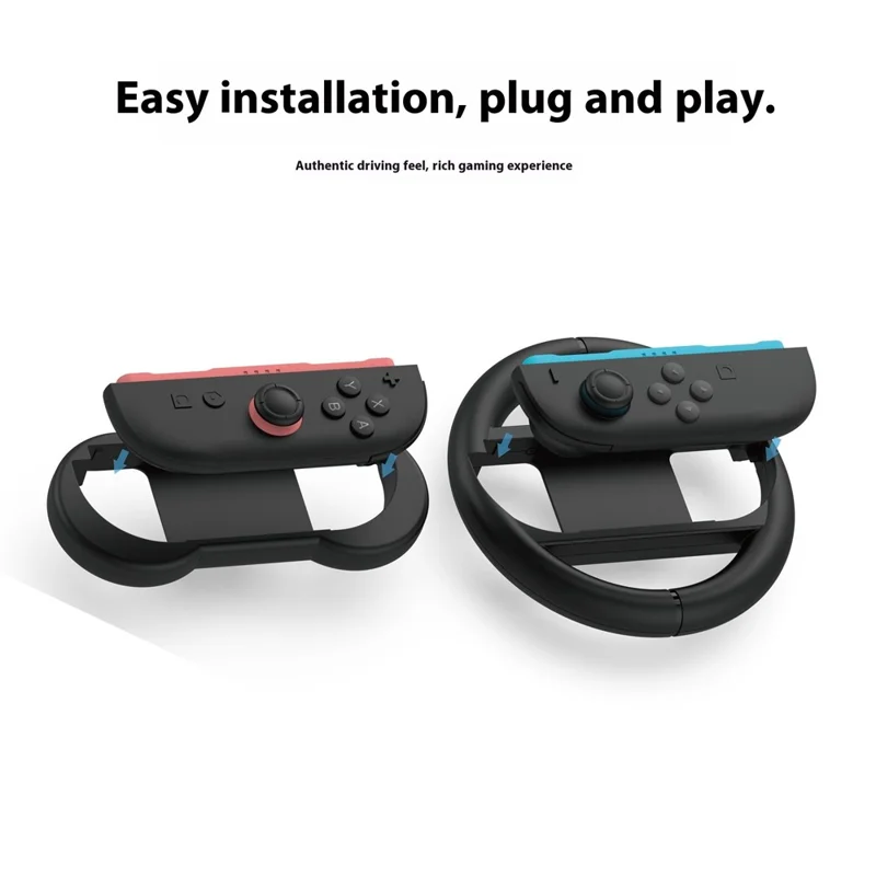 PGTECH GP-393 For Nintendo Switch 2 10 in 1 Controller Accessory Kit Joystick Caps Steering Wheel Grip Handle and Sticker Set