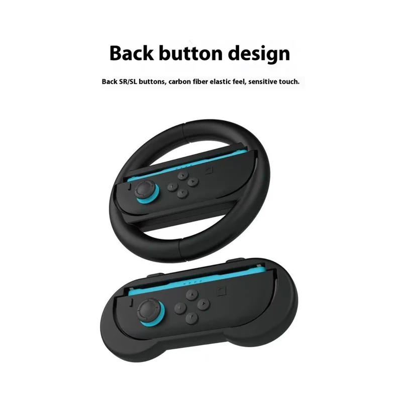 PGTECH GP-393 For Nintendo Switch 2 10 in 1 Controller Accessory Kit Joystick Caps Steering Wheel Grip Handle and Sticker Set