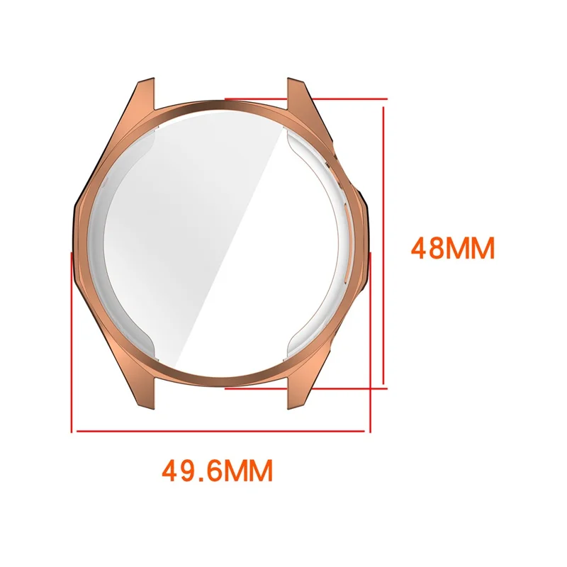 For Huawei Watch GT 6 46mm TPU Watch Protective Case Full Coverage Shockproof Watch Cover - Transparent