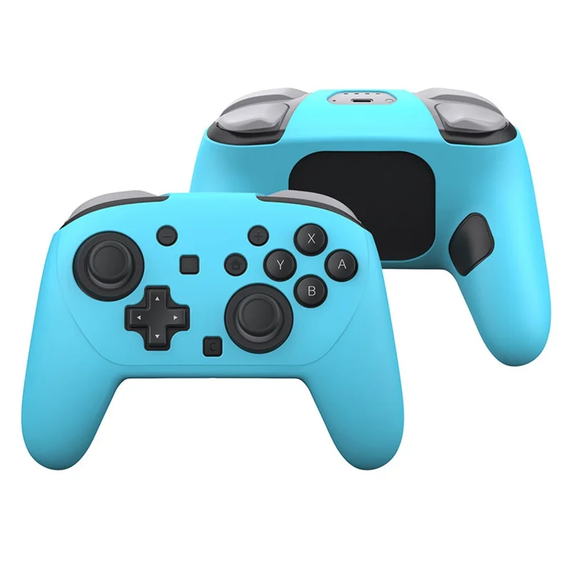 DOBE TNS-5178 For Nintendo Switch 2 Pro Game Controller Silicone Protective Case with Joystick Cap - Blue