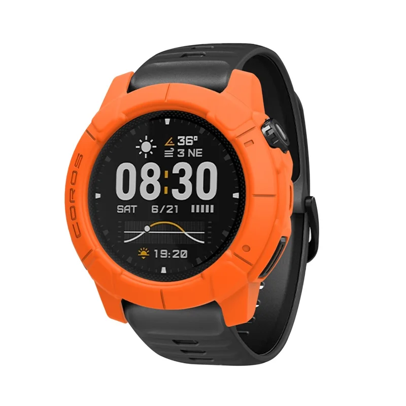 For Coros Nomad Protective Case Shockproof Scratch Resistant Silicone Cover - Orange