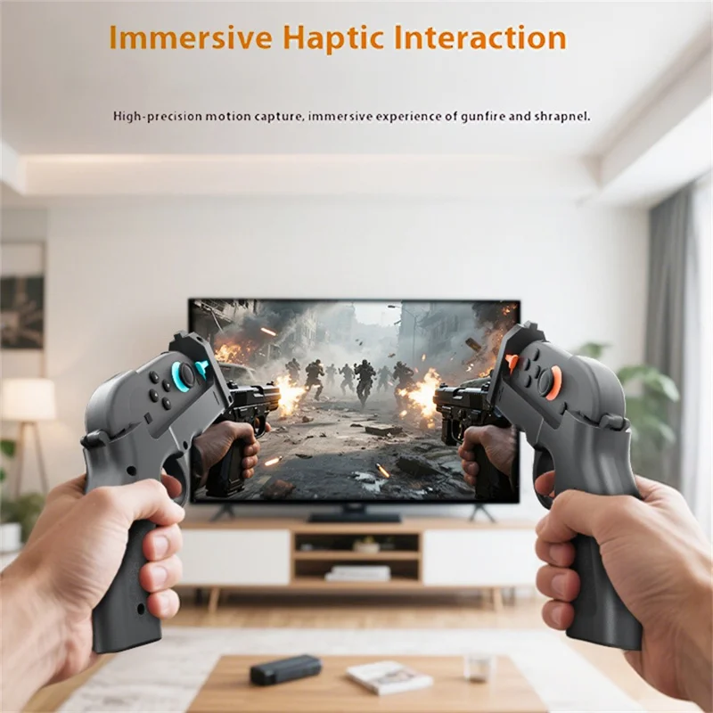 HBS-2841 2 szt. dla Nintendo Switch 2 lewy i prawy joystick Joy-Con uchwyt strzelania w kształcie pistoletu