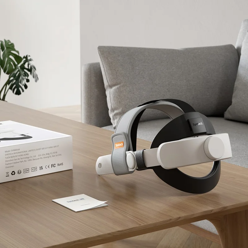 SYNTECH SYNM049P Pasek do zestawu VR dla Meta Quest 3 / 3S Regulowany pasek głowy Zdejmowany pasek głowy