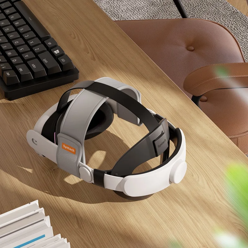 SYNTECH SYNM049P Pasek do zestawu VR dla Meta Quest 3 / 3S Regulowany pasek głowy Zdejmowany pasek głowy
