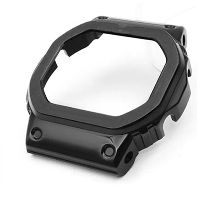 Tampa de Proteção de Relógio de Metal Para Casio G-shock GW-5000/5035/DW5600/GW-M5610 - Preto