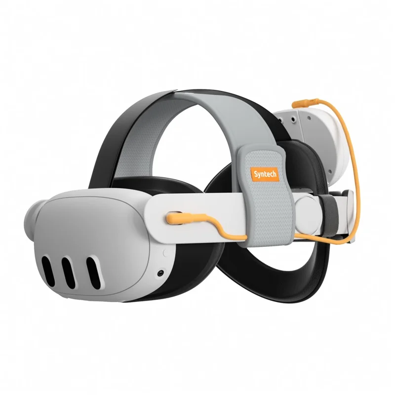 SYNTECH VR Headset Battery Head Strap for Meta Quest 3 / 3S Extended Playtime Adjustable Headband