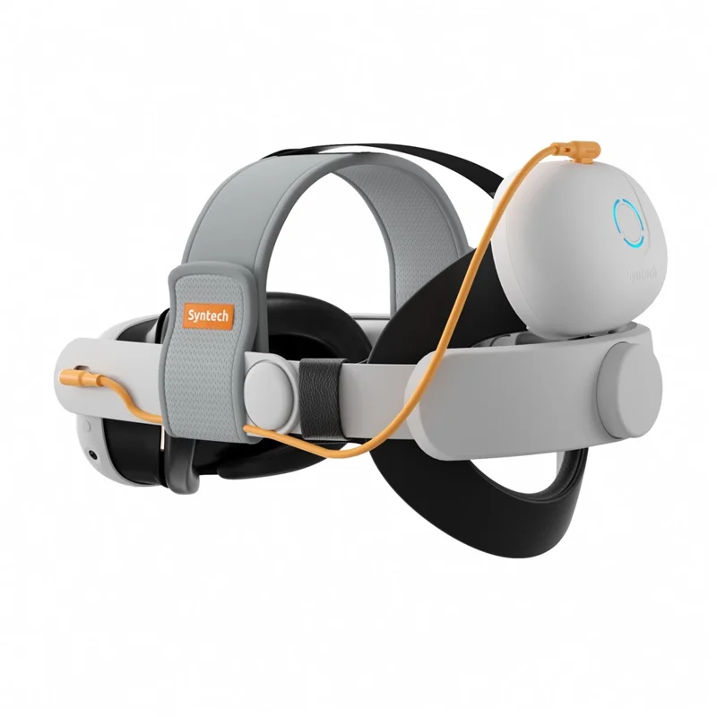SYNTECH VR Headset Battery Head Strap for Meta Quest 3 / 3S Extended Playtime Adjustable Headband