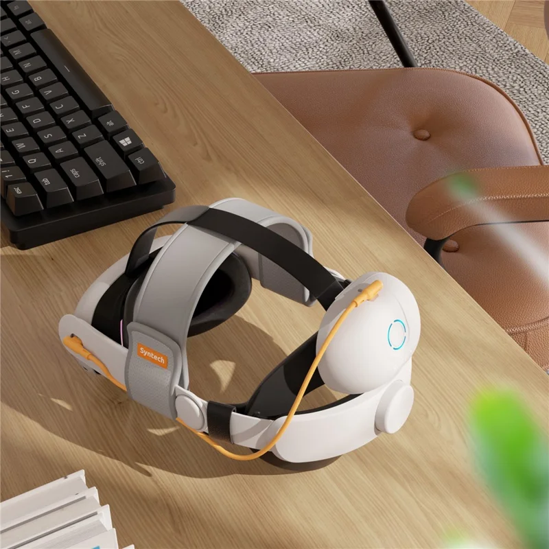 SYNTECH VR Headset Battery Head Strap for Meta Quest 3 / 3S Extended Playtime Adjustable Headband