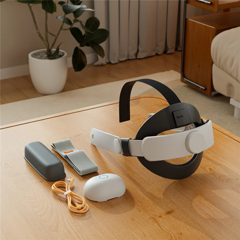 SYNTECH M48PE VR Headset Strap with Battery for Meta Quest 3 / 3S Adjustments Virtual Reality Headband