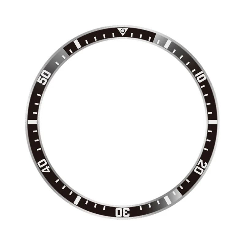 For Xiaomi Watch S4 41mm Bezel Ring Anti Scratch Aluminum Alloy Adhesive Cover - Black  /  White Characters