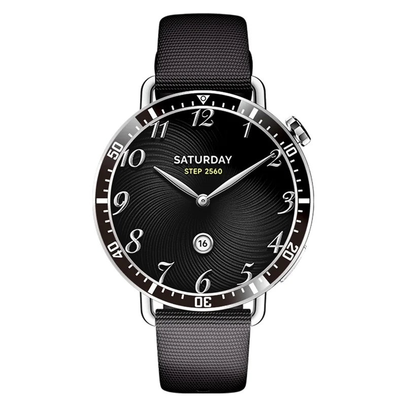 For Xiaomi Watch S4 41mm Bezel Ring Anti Scratch Aluminum Alloy Adhesive Cover - Black  /  White Characters