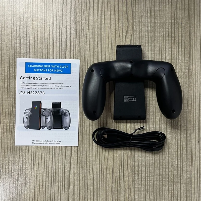 JYS-NS2287B För Nintendo Switch 2 kontrolleringsgrepp med magnetisk laddning och GL/GR-knappar - Svart