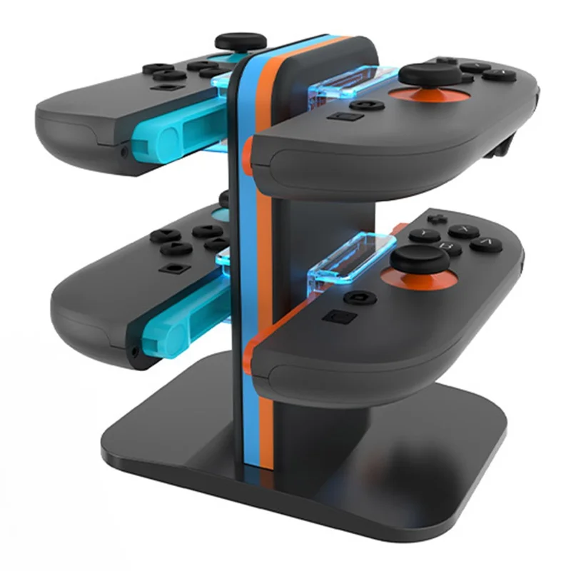 HBS-2858 For Nintendo Switch 2 Joy-Con Charging Dock 4 in 1 Controller Charger with LED Indicator