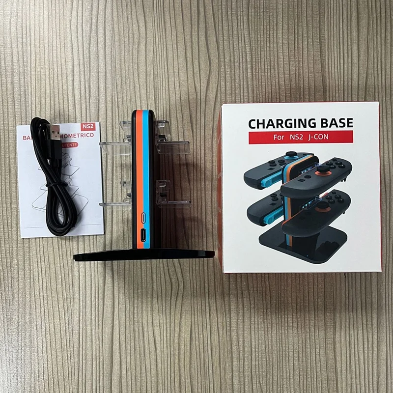 HBS-2858 For Nintendo Switch 2 Joy-Con Charging Dock 4 in 1 Controller Charger with LED Indicator