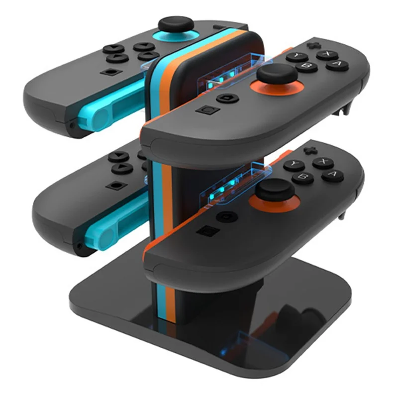 HBS-2858 For Nintendo Switch 2 Joy-Con Charging Dock 4 in 1 Controller Charger with LED Indicator