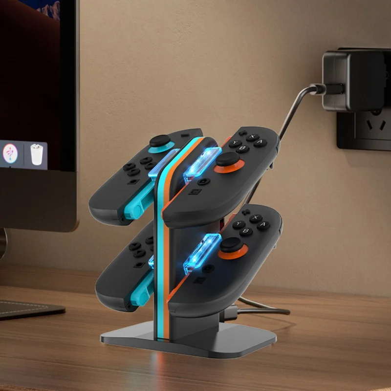 HBS-2859 do Nintendo Switch 2 Joy-Con, stacja ładująca 4 w 1, stojak do ładowania kontrolerów