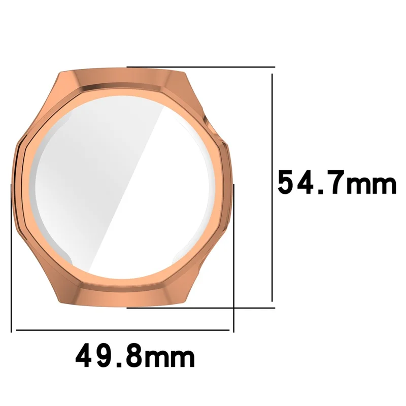 For Huawei Watch GT 6 Pro 46mm Watch Case Full Coverage Flexible TPU Electroplating Cover - Rose Gold